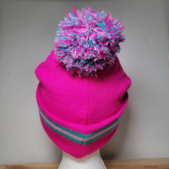 Shopkins Girls Pink Beanie w/ Pom Pom "Hello Weekend SPK" - Picture 5 of 9